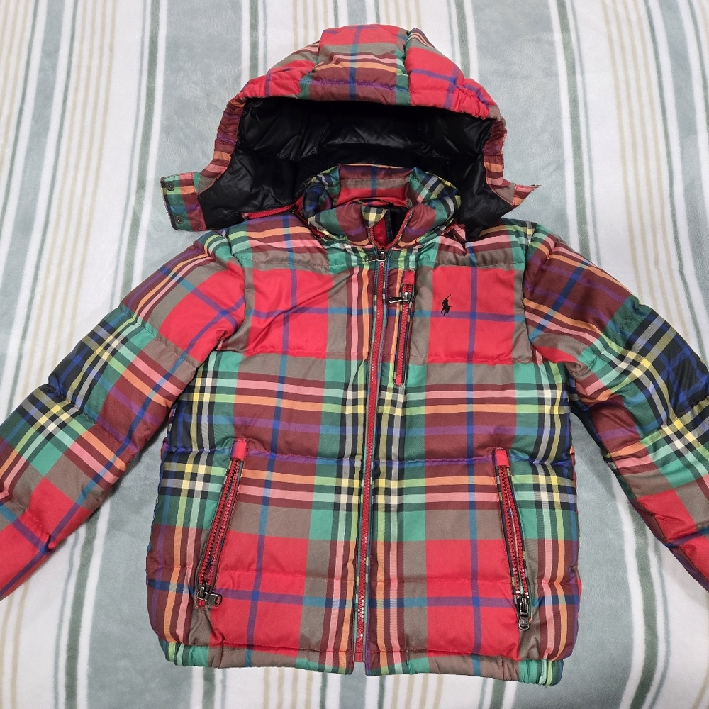 Polo Ralph Lauren Multicolor Plaid Puffer Jacket